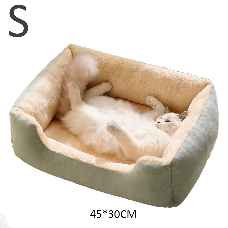 Soft Plush Pet Bed – Cozy Cat & Dog Cushion House