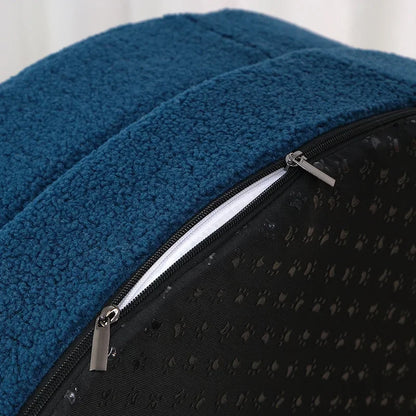 Thickened Round Pet Bed – Orthopedic, Waterproof & Cozy Nest