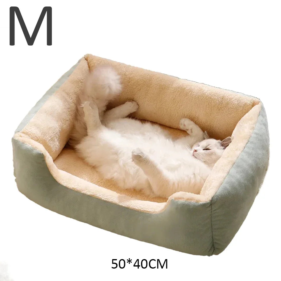 Soft Plush Pet Bed – Cozy Cat & Dog Cushion House