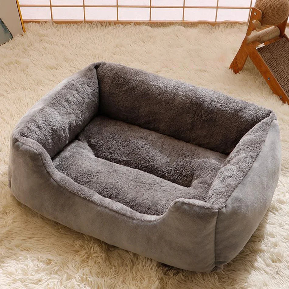 Soft Plush Pet Bed – Cozy Cat & Dog Cushion House