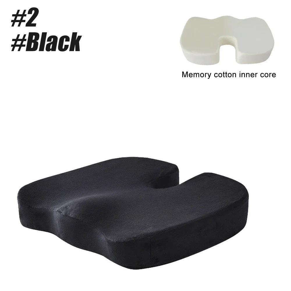 U-Shape Memory Foam Seat Cushion – Coccyx & Tailbone Pain Relief