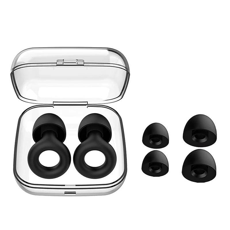 Premium Silicone Earplugs – Noise Cancelling & Waterproof (Sleep & Swim)