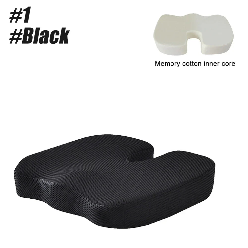 U-Shape Memory Foam Seat Cushion – Coccyx & Tailbone Pain Relief