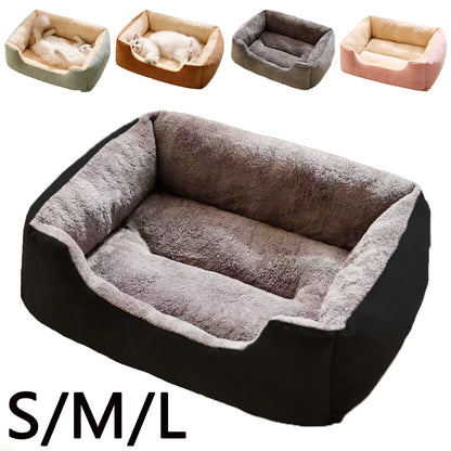Soft Plush Pet Bed – Cozy Cat & Dog Cushion House