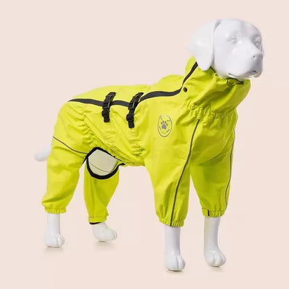 2025 Reflective Waterproof Dog Raincoat – Warm & Safe