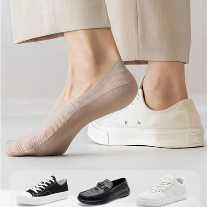 Men’s Invisible Mesh Summer Socks – Breathable & Non-Slip