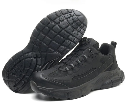 Men’s Safety Work Shoes with Rotary Button – Anti-Smash & Non-Slip