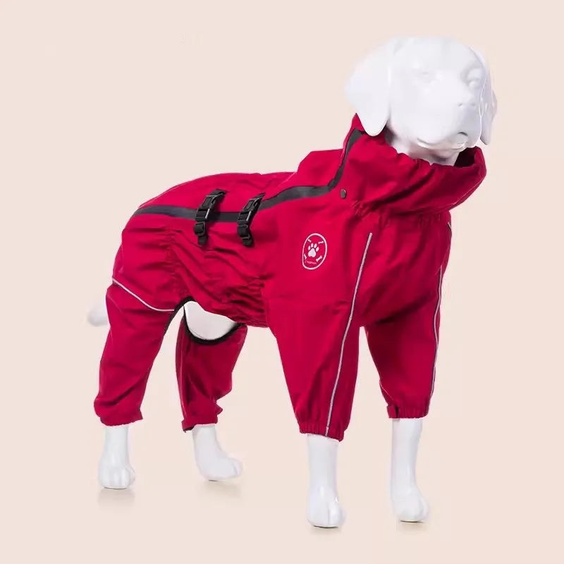 2025 Reflective Waterproof Dog Raincoat – Warm & Safe