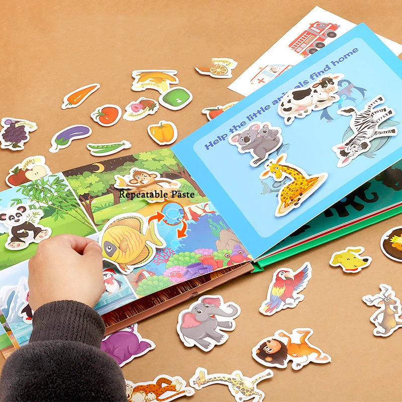 Montessori Busy Book – Early Learning Quiet Book for Toddlers (1-3Y)