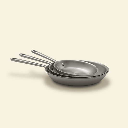 Pack Brigade - set de 3 poêles en inox